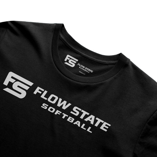 Flow State Softball Core Logo Tee