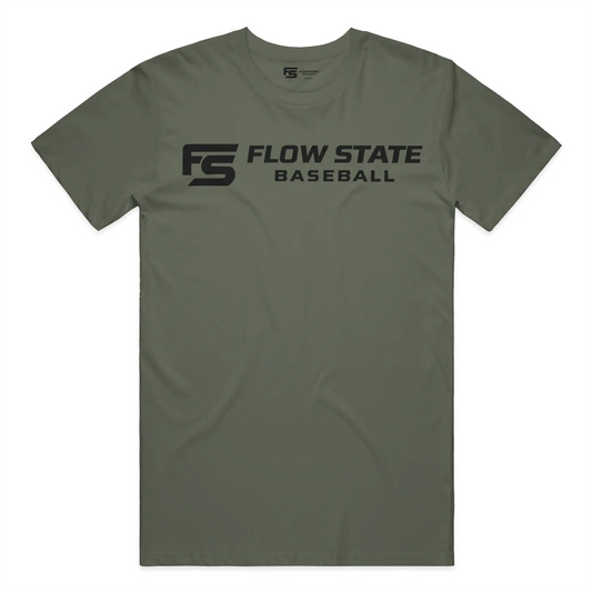 Flow State Baseball Youth Core Logo Tee