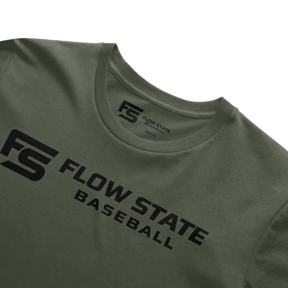 Flow State Baseball Youth Core Logo Tee