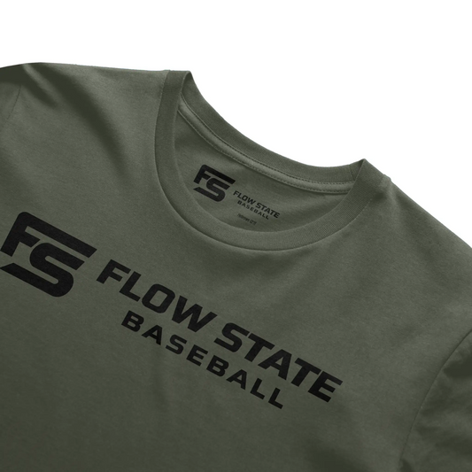 Flow State Baseball Youth Core Logo Tee
