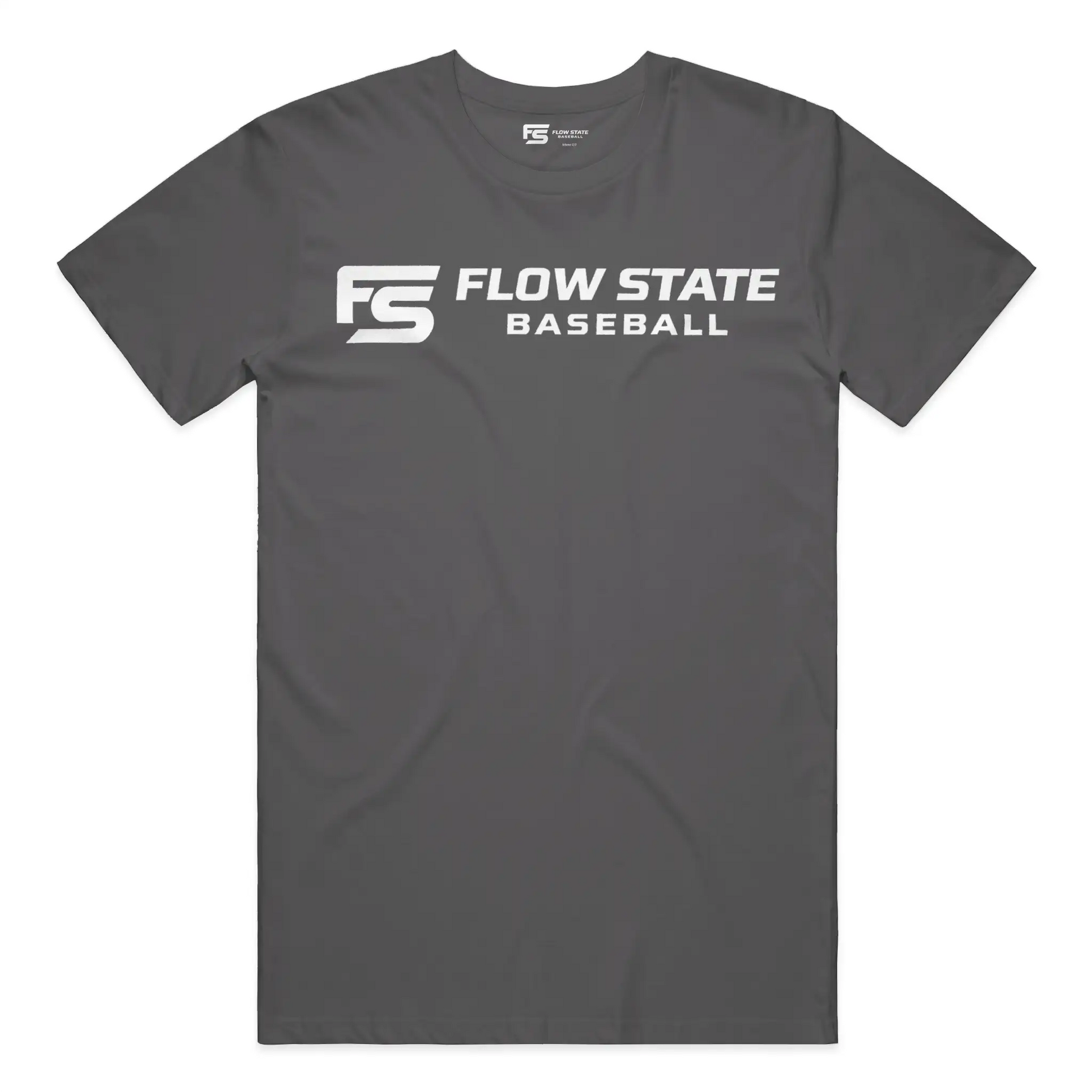 Flow State Baseball Core Logo Tee – Premium Adult 