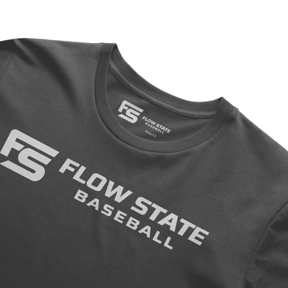 Flow State Baseball Core Logo Tee – Premium Adult 